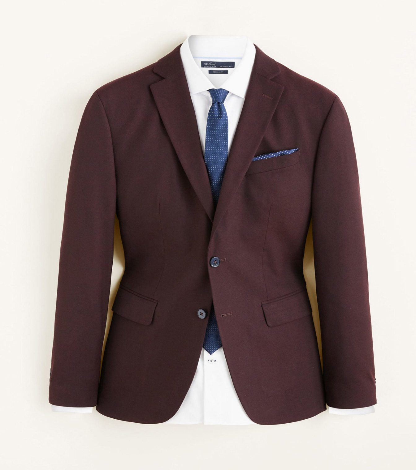 Pinstripe slim-fit suit blazer - Image 2
