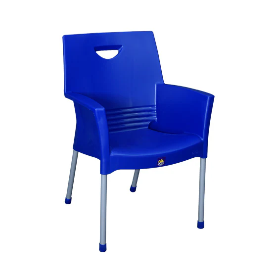 BP-317 Boss Mega Jhony Pure Plastic Chair with Steel Legs - Image 2