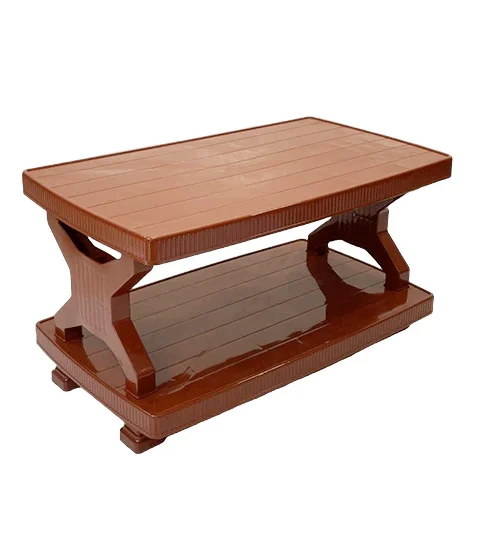 BP-335 Picasso Boss Rattan Pure Plastic Double Shelf Table(Large)