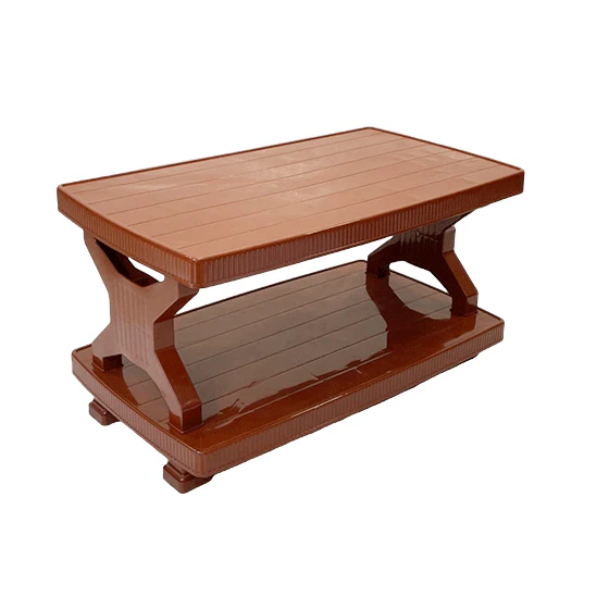 BP-335 Picasso Boss Rattan Pure Plastic Double Shelf Table(Large)