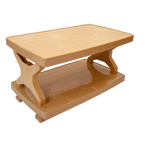 BP-335 Picasso Boss Rattan Pure Plastic Double Shelf Table(Large) - Image 5