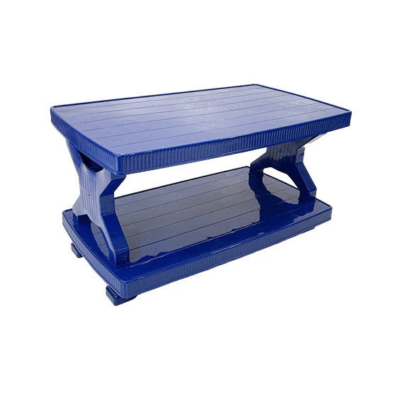 BP-335 Picasso Boss Rattan Pure Plastic Double Shelf Table(Large) - Image 7