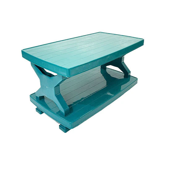 BP-335 Picasso Boss Rattan Pure Plastic Double Shelf Table(Large) - Image 3