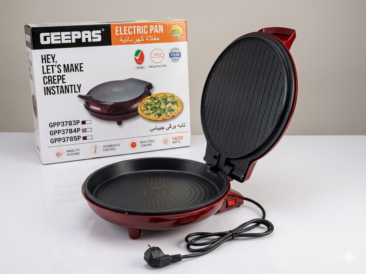 Geepas Electric Pizza Maker GPP3786P