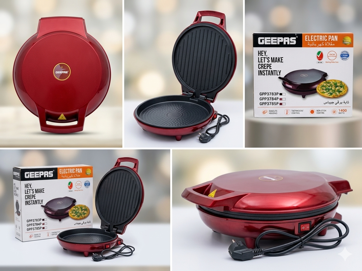 Geepas Electric Pizza Maker GPP3786P - Image 2