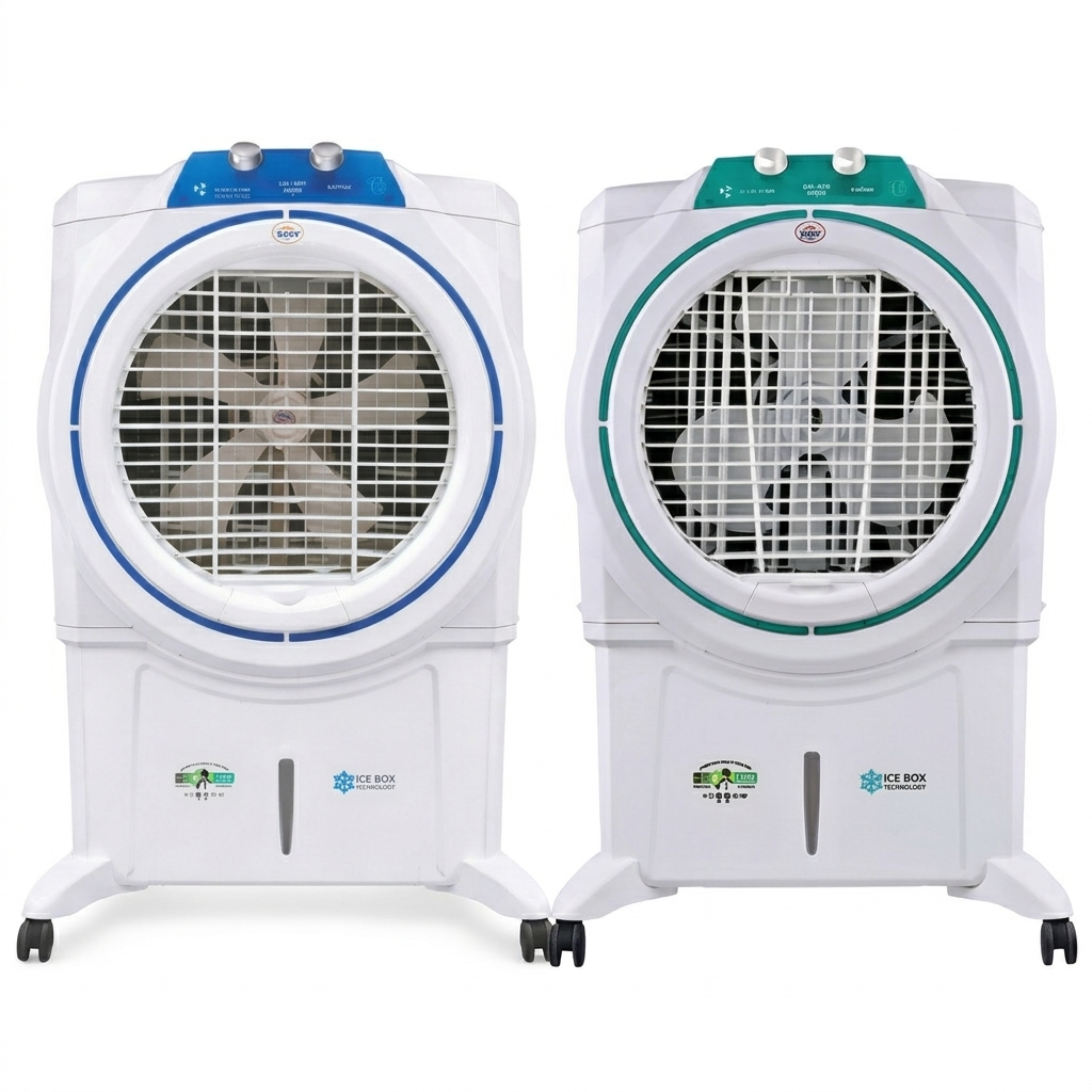 ECM 8000 IB Green and Blue Air Cooler - Image 4