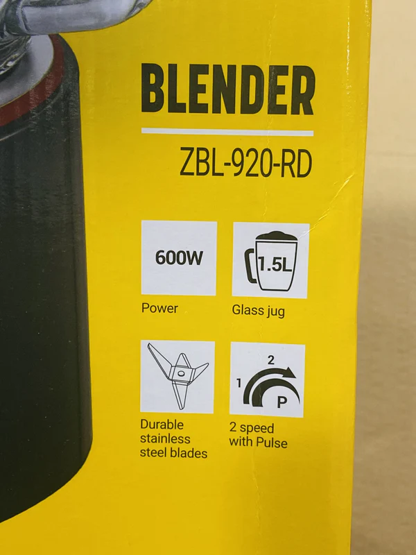 Zanussi blender ZBL-920-RD - Image 5