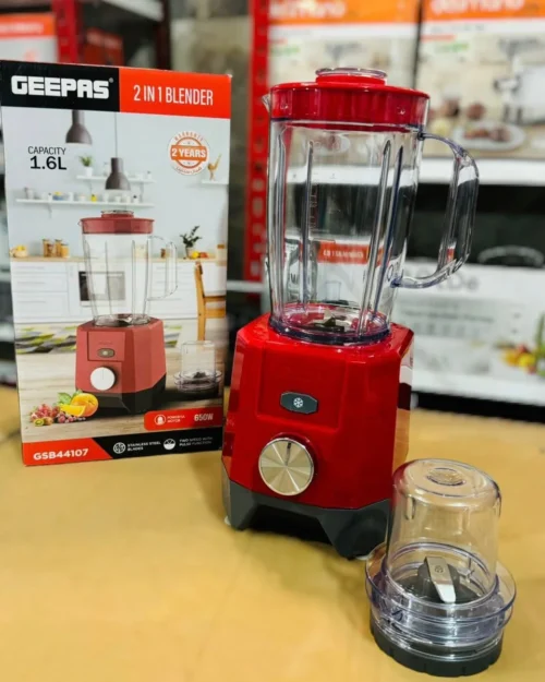 Geepas 1.6L 2 in 1 Blender 650W-44107