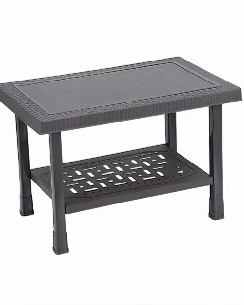 BP-328 pure Plastic Double Shelf Baby Rattan Table