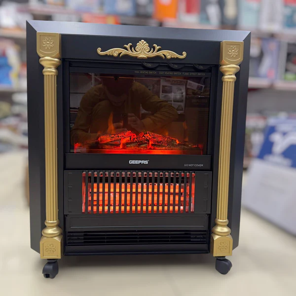 Geepas Quartz Tube 3DFlame Effect Electric Heater 28579 - Image 2