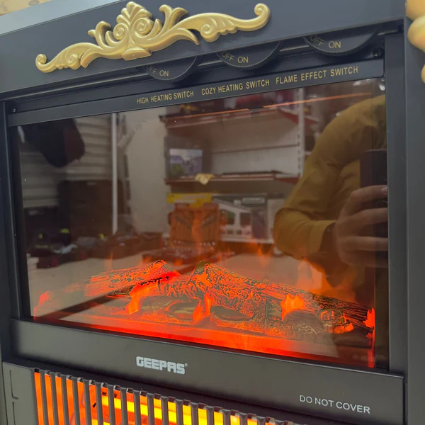 Geepas Quartz Tube 3DFlame Effect Electric Heater 28579 - Image 3