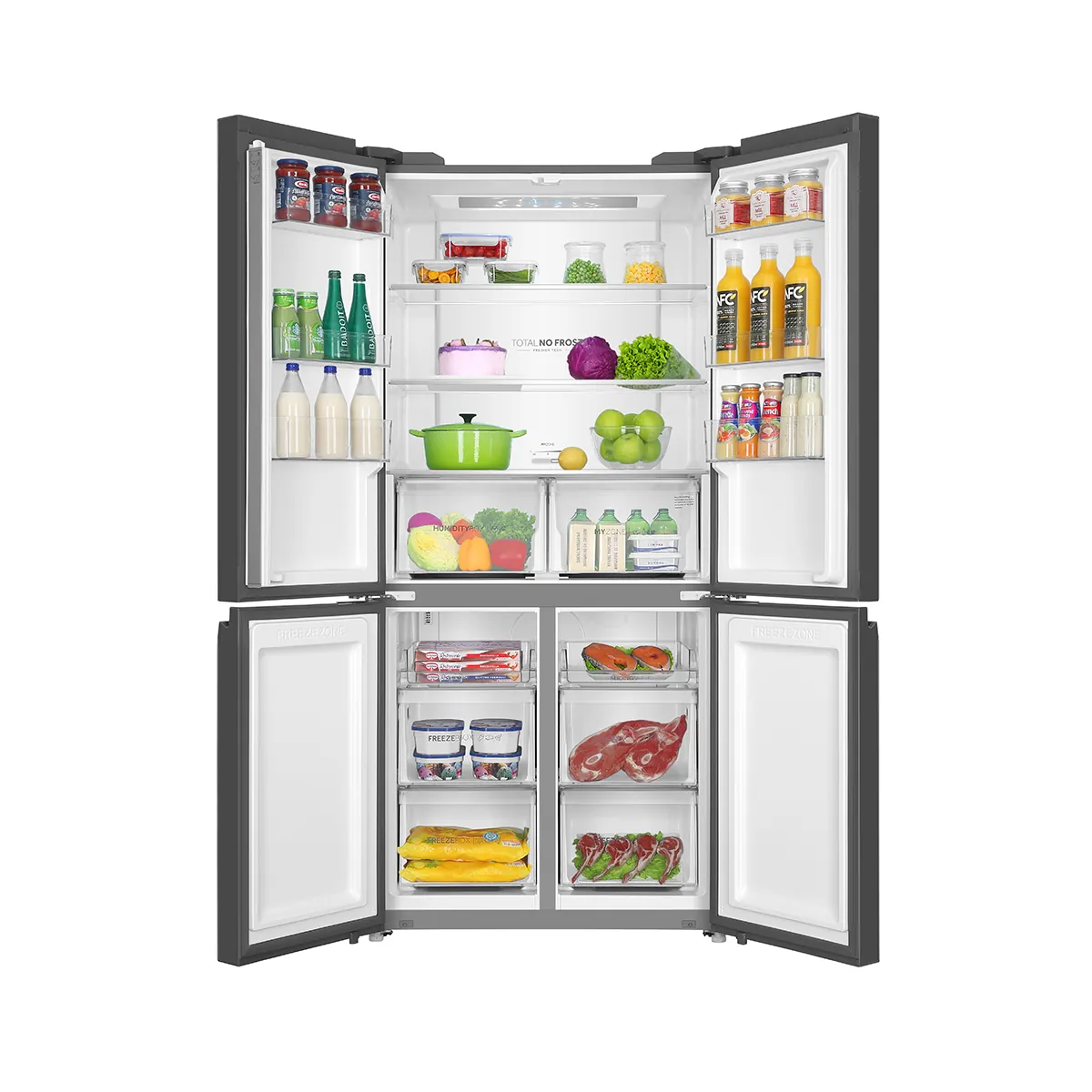 Haier Side-By-Side T Door Refrigerator HRF-678 TGG - Image 4