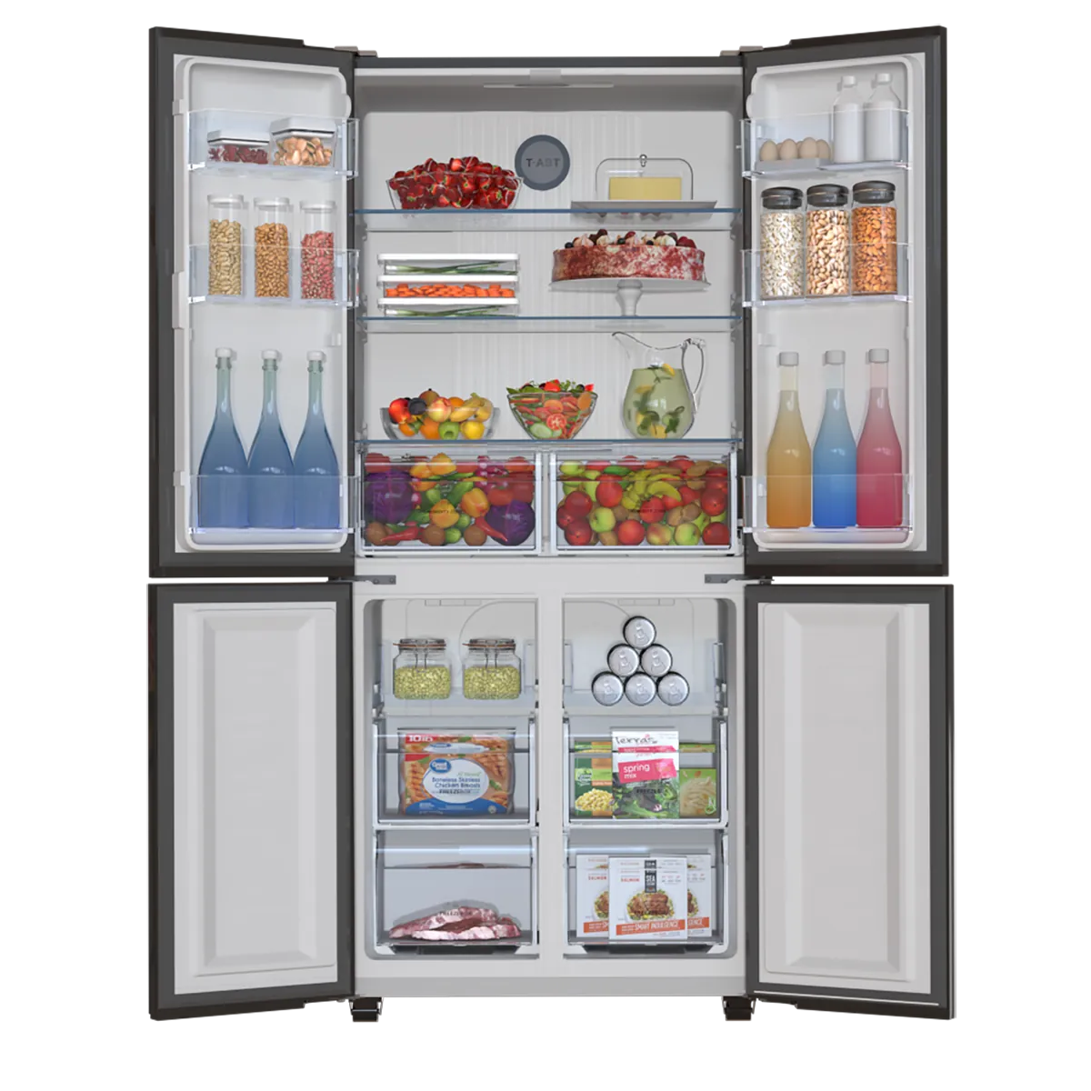 Haier Side-By-Side T Door Refrigerator HRF-578 TSG - 20 Cubic Feet - Image 5