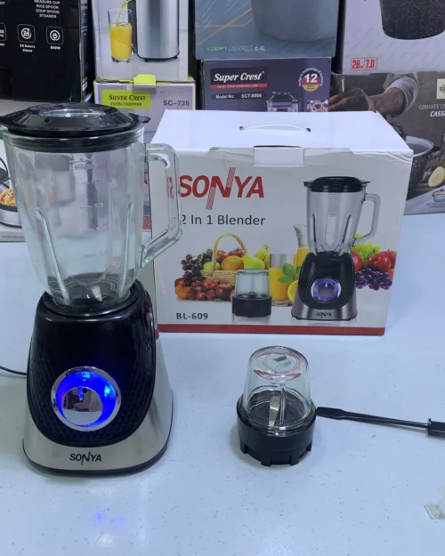 SONYA 2 in 1 Blender stainless steel Blades 400w 1.5L BL- 609