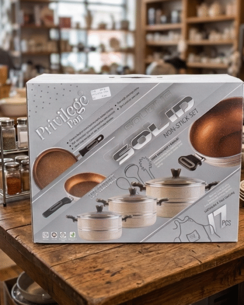 Privilege pan set solid non-stick 17pcs