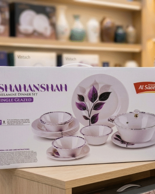 Shahanshah melamine dinner set single glazed 72pcs and