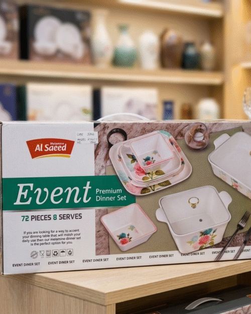 Event premium dinner set 72pcs and 8 serves