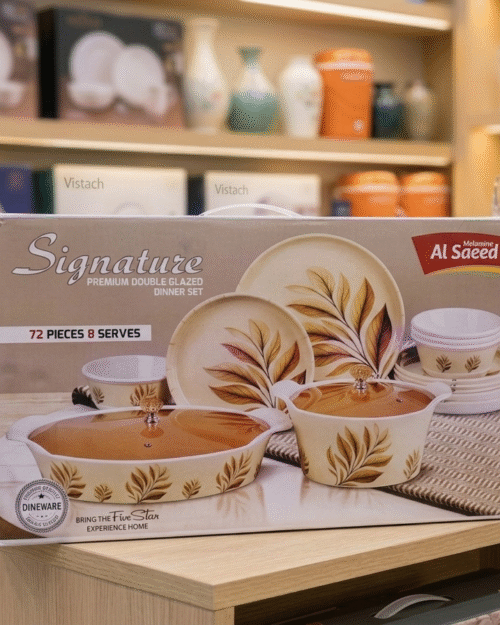 Signature primum double glazed dinner set 72pcs & 8 servers