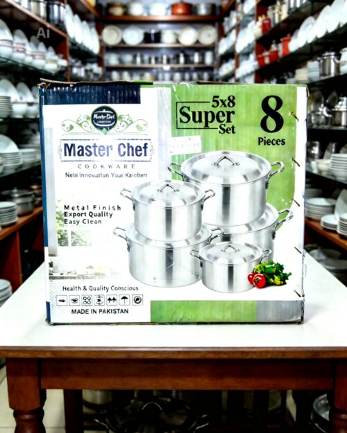 Master chef cookware 8pcs set